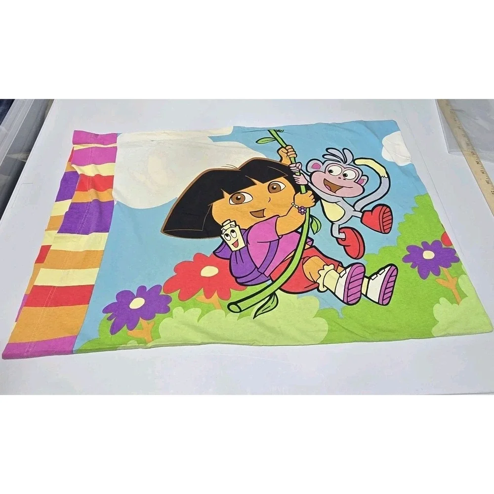 Vintage Dora The Explorer & Boots‎ Monkey Pillowcase